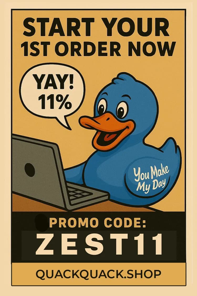 QUACKQUACK first order promo card