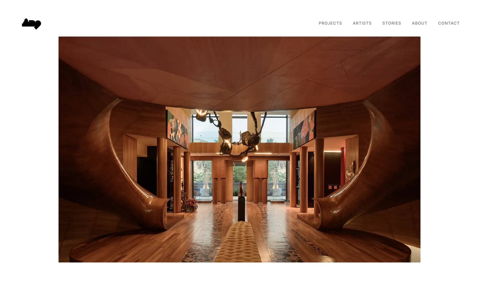 WASF homepage with a featured architecture photograph